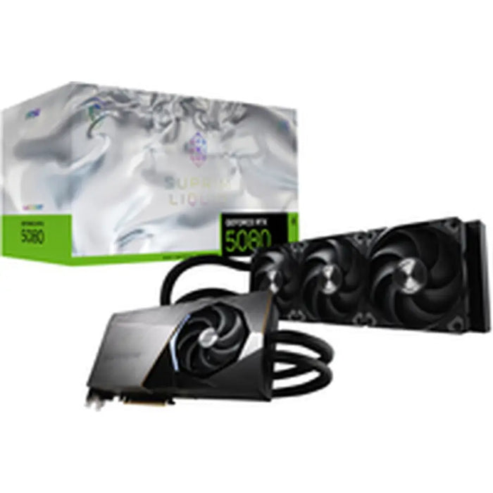 Graphics card MSI RTX 5080 16G SUPRIM LIQUID SOC GEFORCE RTX 5080 16 GB GDDR7 - Компютър Мрежи и компоненти<<<Компютри|