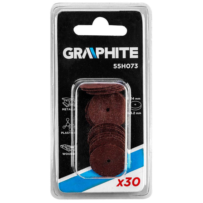 SET OF UNIVERSAL CUTTING DISCS 30 PIECES GRAPHITE 55H073