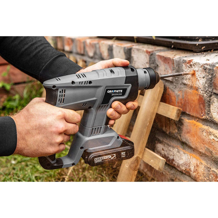 CORDLESS BRUSHLESS PUNCH GRAPHITE 58G027 18 V, 2.20 J, SDS PLUS, WITHOUT BATTERY AND CHARGER