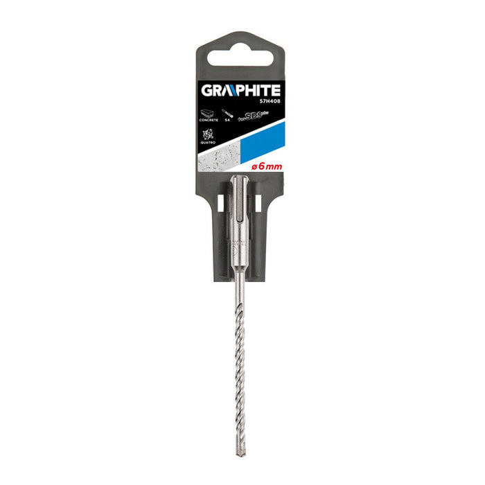 DRILL FOR CONCRETE S4 QUATRO 6X160MM GRAPHITE 57H408