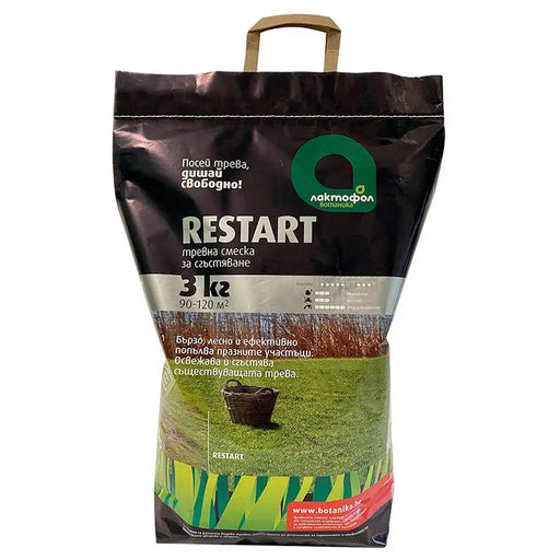 GRASS MIXTURE 3KG 90-120M² LACTOFOL RESTART - Тревни смески<<<Торове почви и тревни