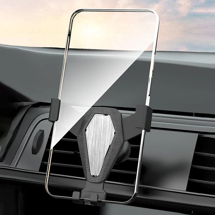 Gravity smartphone car holder black air vent grille (YC07) - Cell phone holders<<<HurtelXML