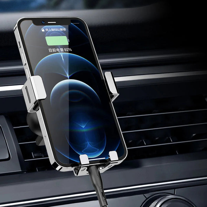 Gravity smartphone car holder for air vent blue (YC12) - Cell phone holders<<<HurtelXML