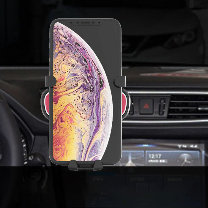 Gravity smartphone car holder for air vent with air freshener black (YC06) - Cell phone holders<<<HurtelXML