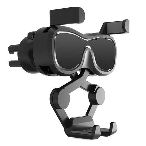 Gravity smartphone car holder for air vent with air freshener black (YC06) - Cell phone holders<<<HurtelXML