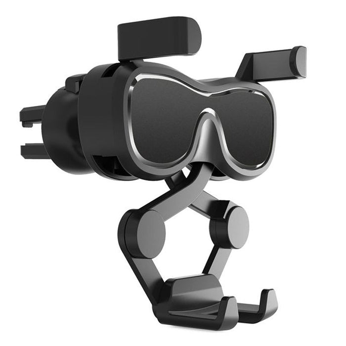 Gravity smartphone car holder for air vent with air freshener black (YC06) - Cell phone holders<<<HurtelXML