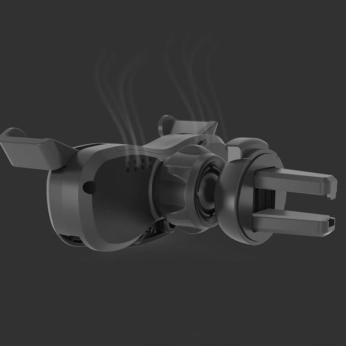 Gravity smartphone car holder for air vent with air freshener black (YC06) - Cell phone holders<<<HurtelXML