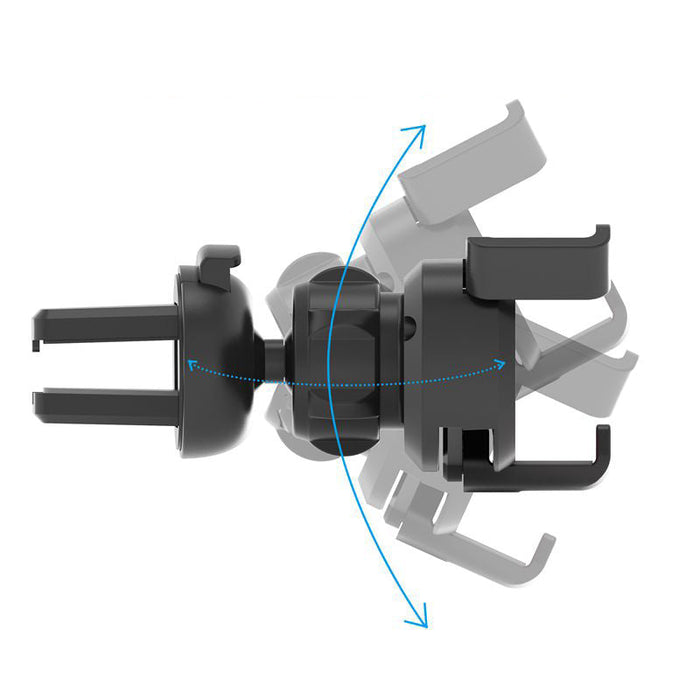 Gravity smartphone car holder for air vent with air freshener silver (YC06) - Cell phone holders<<<HurtelXML