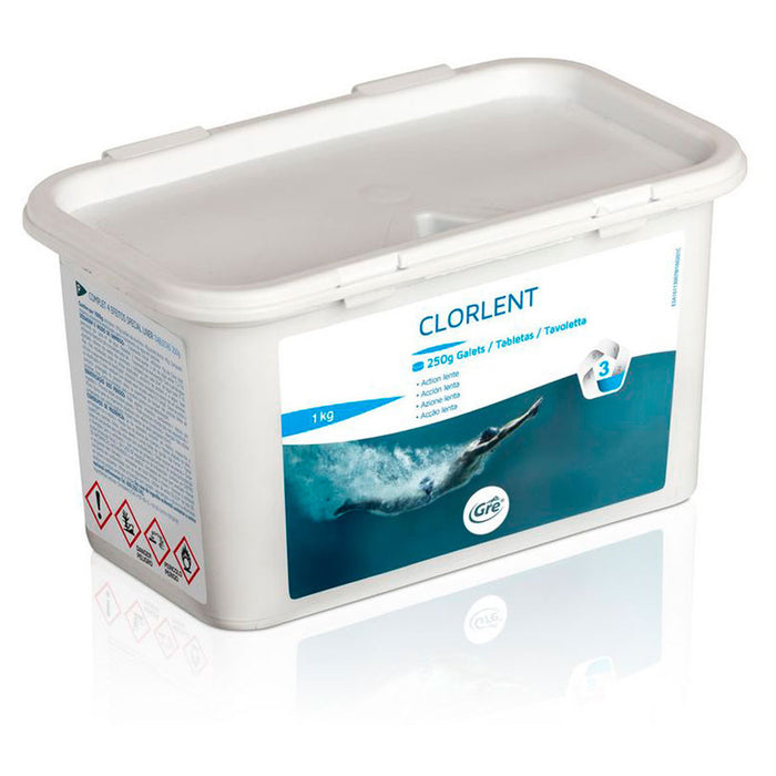 SLOW CHLORINE 1KG GRE 95104L