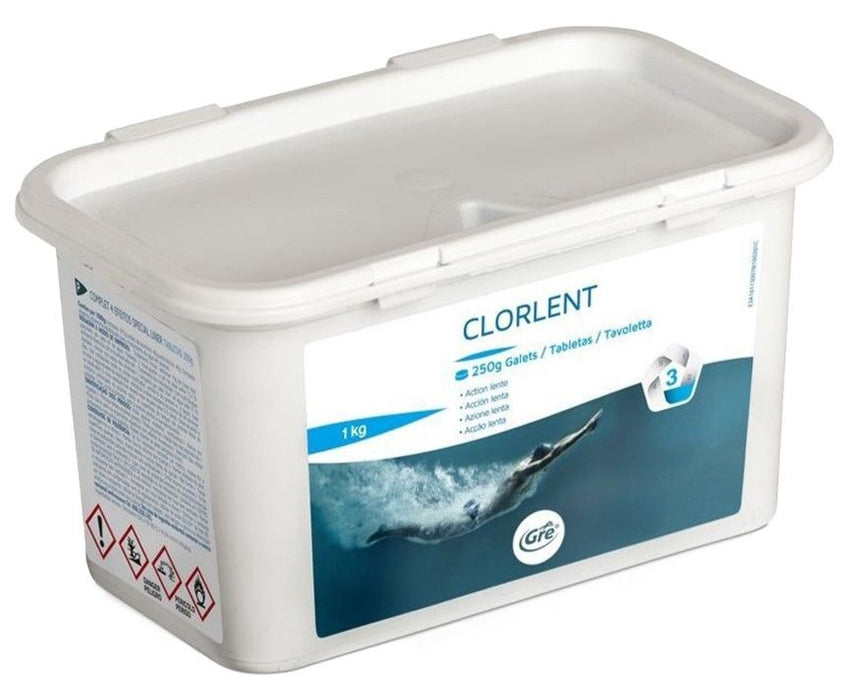 SLOW CHLORINE 1KG GRE 95104L