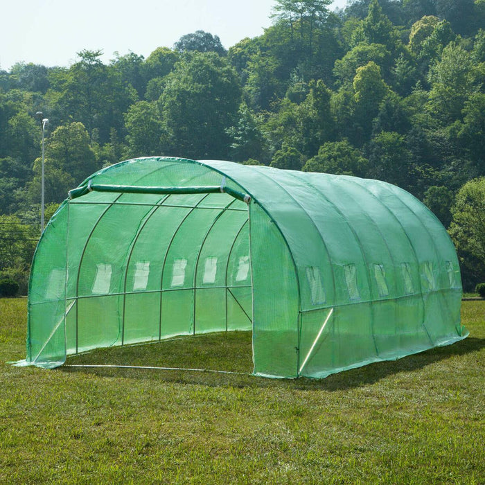 GREENHOUSE GREEN B 6x3x2M 12 WINDOWS