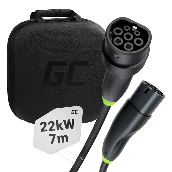 Green Cell EVKABGC02 electric vehicle charging cable Black Type 2 3 7 m - WiresLPE-KAB<<<Charging electric
