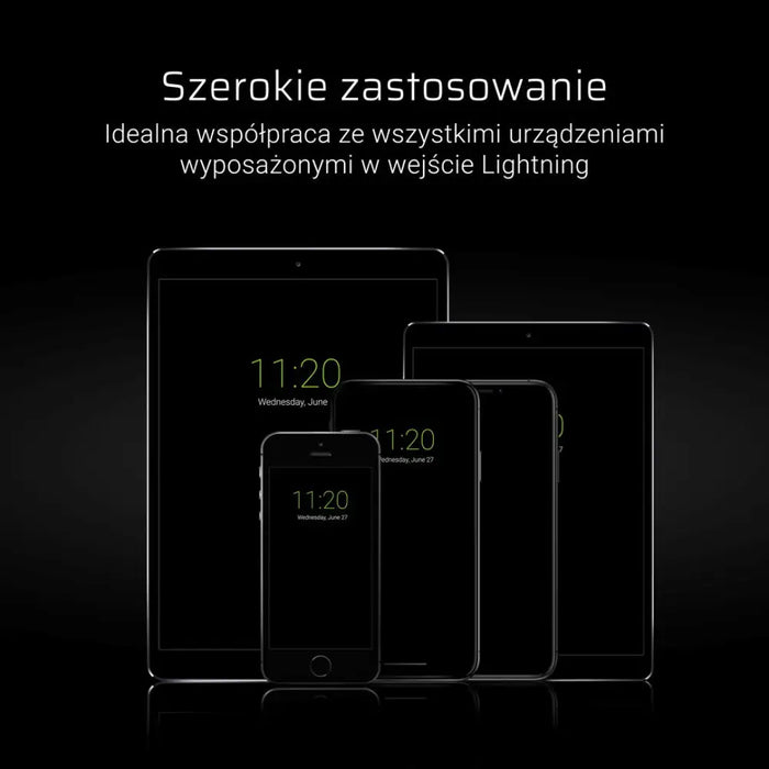 Green Cell KABGC02 lightning cable 0.25 m Black - USB cablesAKG-KAB<<<GSM accessoriesAKG<<<ActionPL