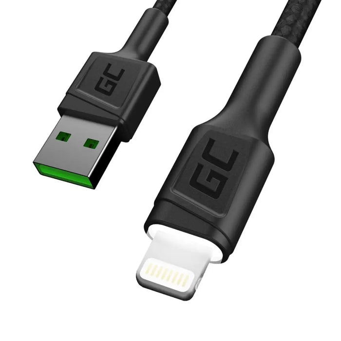 Green Cell KABGC05 lightning cable 1.2 m Black - USB cablesKBA-USB<<<Cables and adaptersKBA<<<ActionPL
