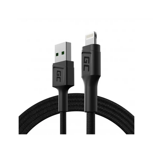 Green Cell KABGC21 lightning cable 1.2 m Black - USB cablesKBA-USB<<<Cables and adaptersKBA<<<ActionPL