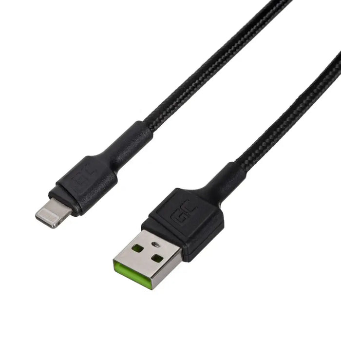 Green Cell KABGC24 lightning cable 0.3 m Black - USB cablesKBA-USB<<<Cables and adaptersKBA<<<ActionPL