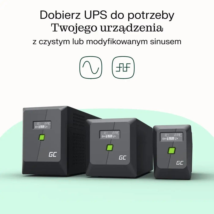 Green Cell uninterruptible power supply (UPS) Line-Interactive 6.5 kVA 360 W 2 AC outlet(s) - UPSZSI-UPS<<<Emergency