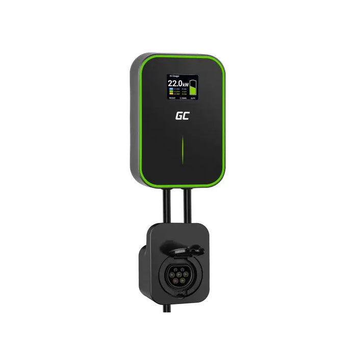 GREEN CELL WALLBOX EV POWERBOX 22KW WITH SOCKET & RFID - AC charging stationsLPE-STL<<<Charging electric