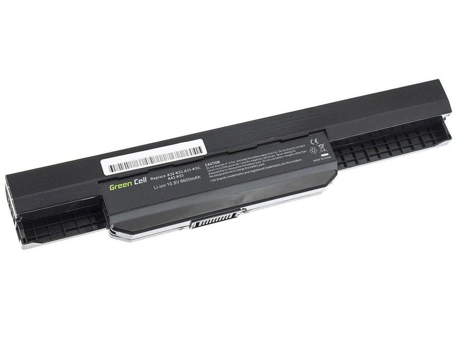 Battery for laptop GREEN CELL, Asus K53 K53E K53S K53SV X53 X53S X53U X54 X54C X54H, 11.1V, 6600mAh