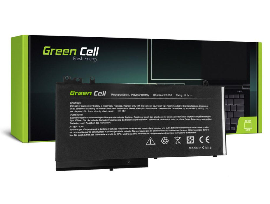Laptop battery GREEN CELL, Dell Latitude 12 5250 E5250 14 E5450 15 E5550 11 3150 3160 RYXXH 11.1V 2900mAh