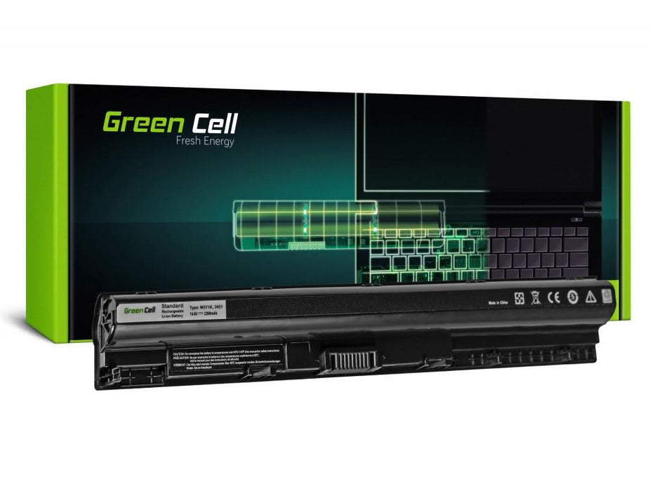 Laptop battery GREEN CELL, Dell Inspiron 14 3451, 15 3555 3558 5551 5552 5555 5558, 17 5755 5758, Vostro 3458 3558, 14.8V, 2200mAh