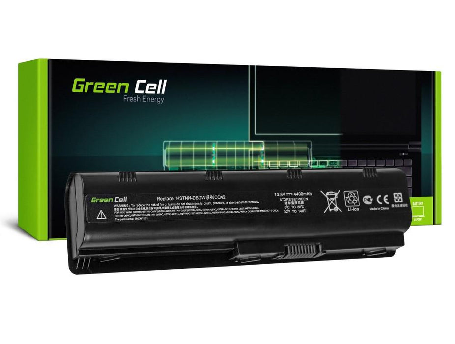 Laptop battery GREEN CELL, HP G32/G42/G62/G72 Presario CQ31/CQ42 CB0W / DB0W 10.8V, 4400mAh, Black