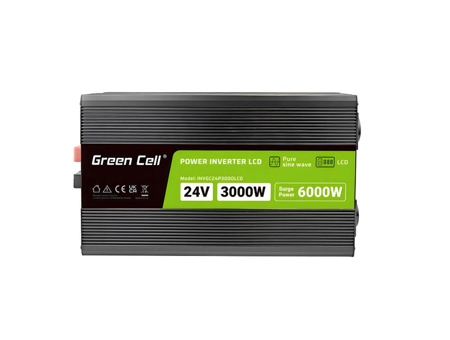 Inverter GREEN CELL, 24/220V, DC/AC, 3000W/6000W, pure sine wave