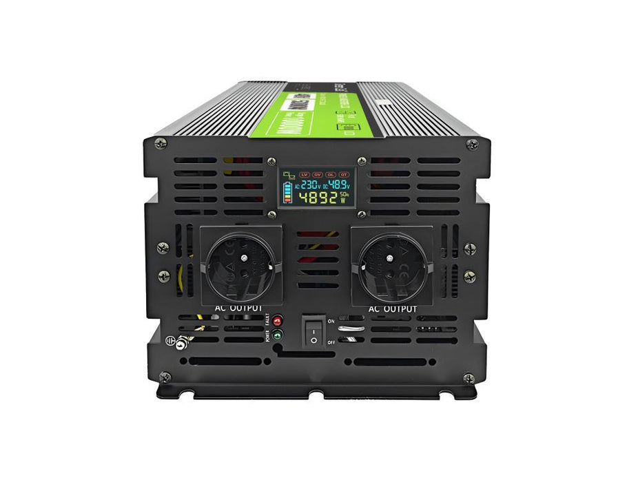 Inverter GREEN CELL, 48/220V, DC/AC, 5000W/10000W, INVGCP5000LCD LCD pure sine wave
