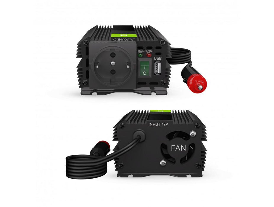Inverter GREEN CELL PRO, 12V, 150W/300W, Modified sine wave