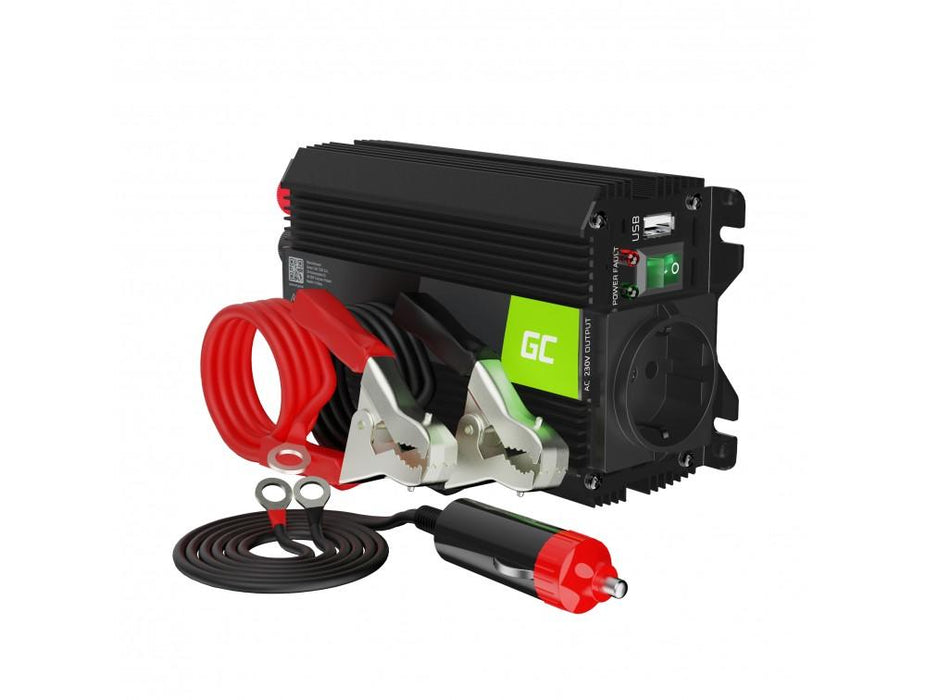 Inverter GREEN CELL, 12/220V, DC/AC, 300W/600W, Modified sine wave