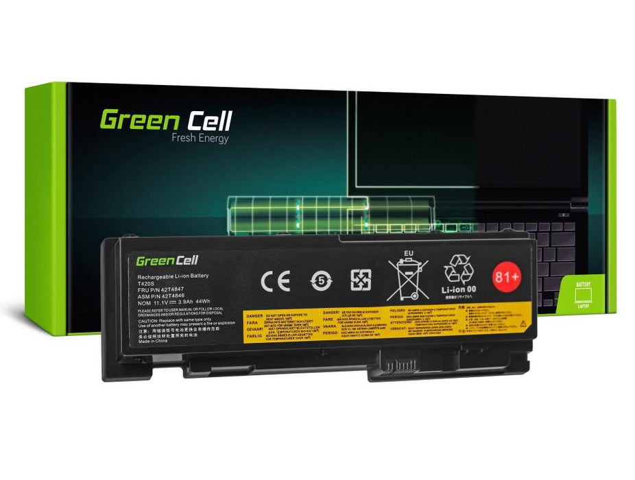 Laptop battery GREEN CELL, Lenovo ThinkPad T420s T420si T430s 42T4846, 11.1V, 3600mA