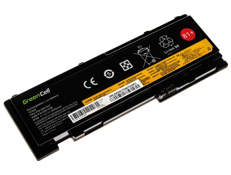 Laptop battery GREEN CELL Lenovo ThinkPad T430S T430SI 42T4844, 11.1V, 4400mAh