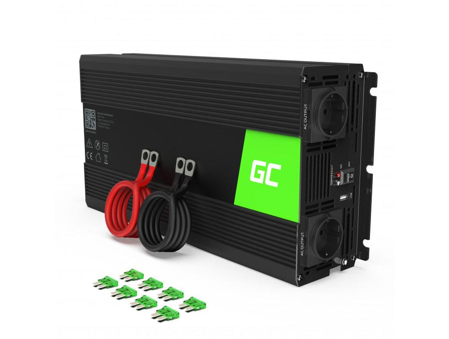 Inverter GREEN CELL 24V/1500W pure sine wave