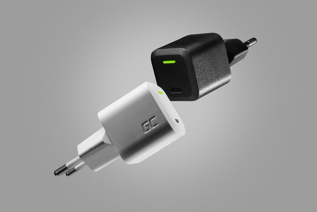 USB Charger Green Cell PowerGaN 33 W PD 3.0 QC 3.0 1x USB-C black