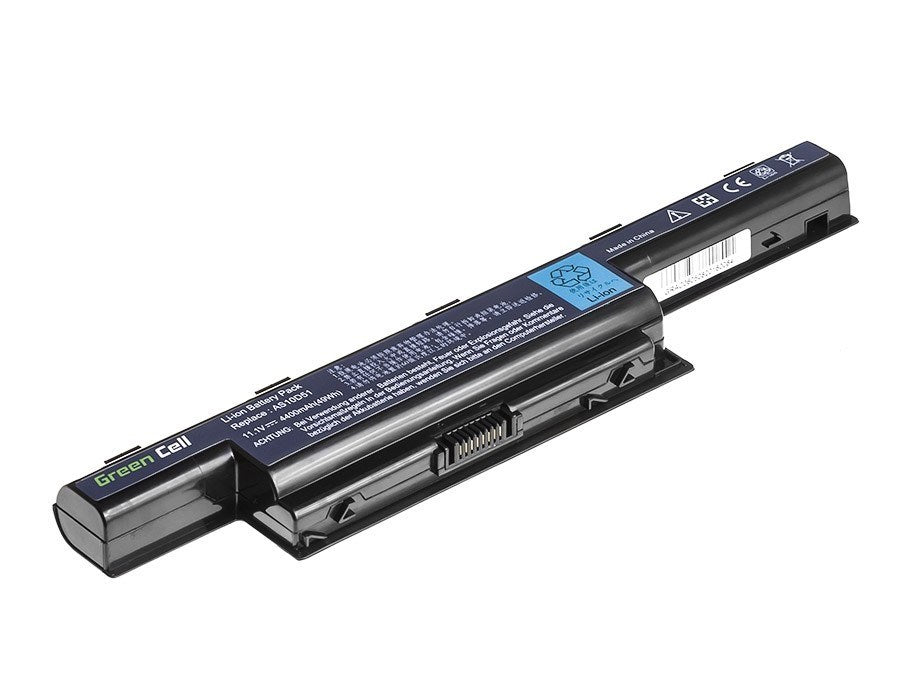 Laptop battery GREEN CELL, Acer Aspire AS10D31 5733 5741 5742 5742G 5750G E1-571, TravelMate 5740 5742, 11.1V, 4400mAh
