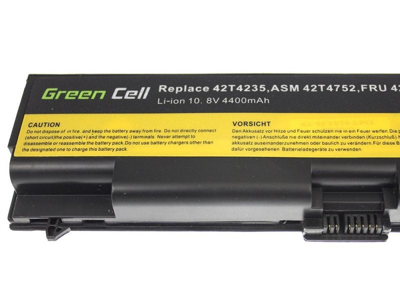 Battery for laptop GREEN CELL, IBM Lenovo ThinkPad T410 T420 T510 T520 W510 Edge 14 15 E525, 10.8V, 4400mAh