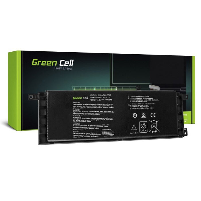 Battery for laptop GREEN CELLasus X553, X553M, F553, F553M, 7.2V, 3800mAh