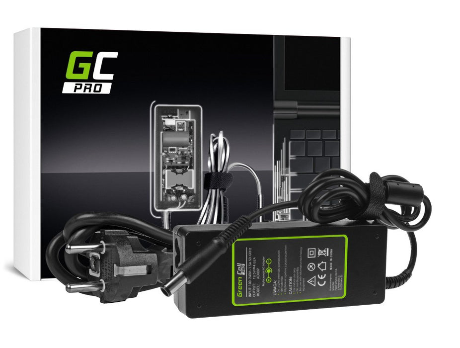 Power supply for laptop GREEN CELL, AC Adapter for DELL PRO Charger / AC Adapter 19.5V 3.34A 65W for Dell Latitude E6330 E6410 E6430 E6530 E7440 Inspiron 15 5558 15R N5110