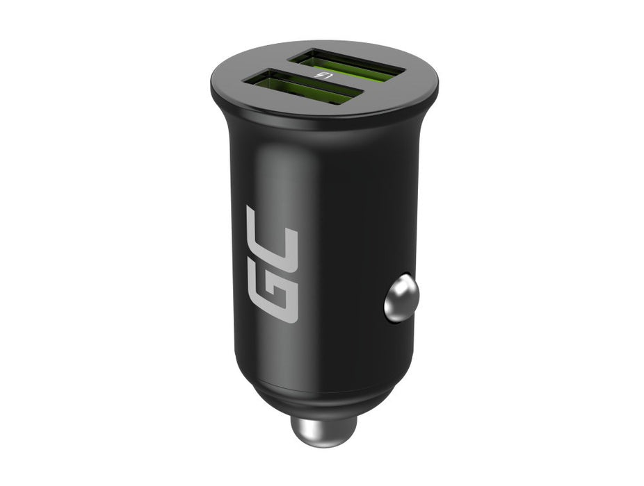 Green Cell Car Charger GC PowerRide Nano36 36W 6A 2x USB-A