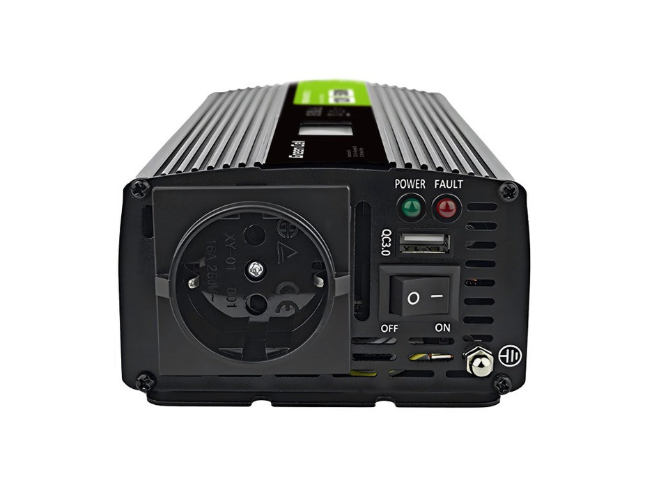 Inverter GREEN CELL, 12/220V, DC/AC, 500W/1000W INVGC12P500LCD LCD, Pure sine wave