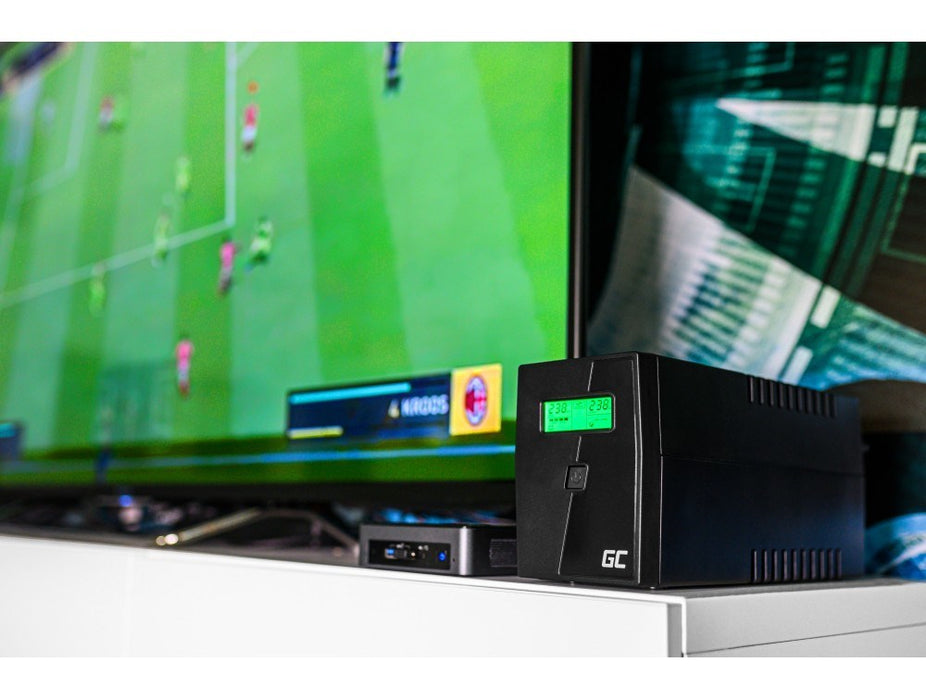 Green Cell UPS02 uninterruptible power supply (UPS) Line-Interactive 0.8 kVA 480 W 2 AC outlet(s)