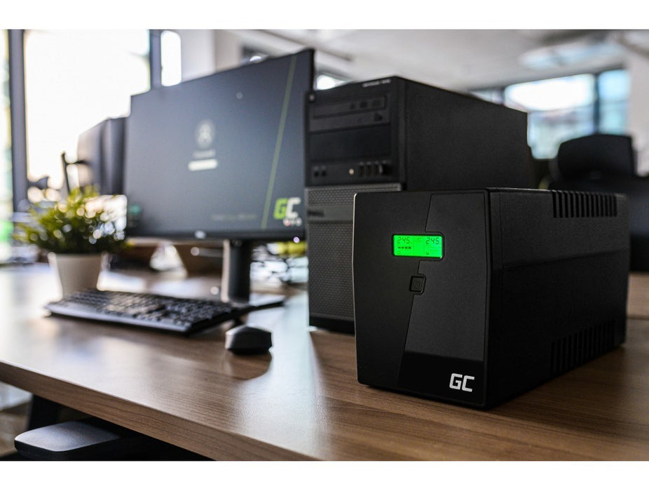 Green Cell UPS05 uninterruptible power supply (UPS) Line-Interactive 2 kVA 1200 W 5 AC outlet(s)