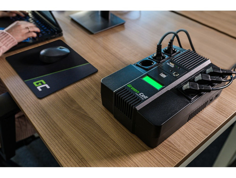 Green Cell UPS06 uninterruptible power supply (UPS) Line-Interactive 600 VA 360 W 6 AC outlet(s)