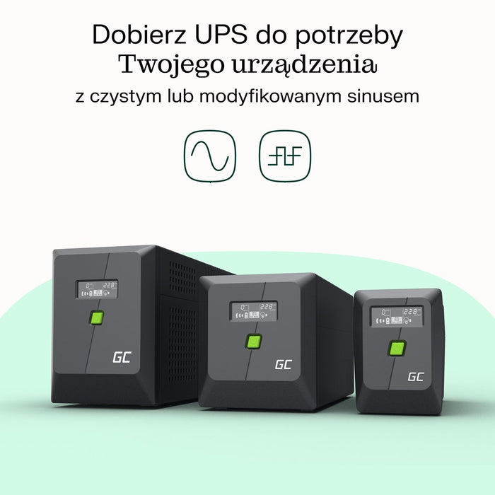 Green Cell uninterruptible power supply (UPS) Line-Interactive 6.5 kVA 360 W 2 AC outlet(s)