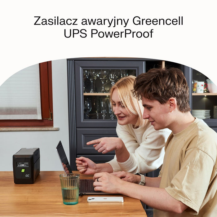 Green Cell uninterruptible power supply (UPS) Line-Interactive 1 kVA 600 W 4 AC outlet(s)
