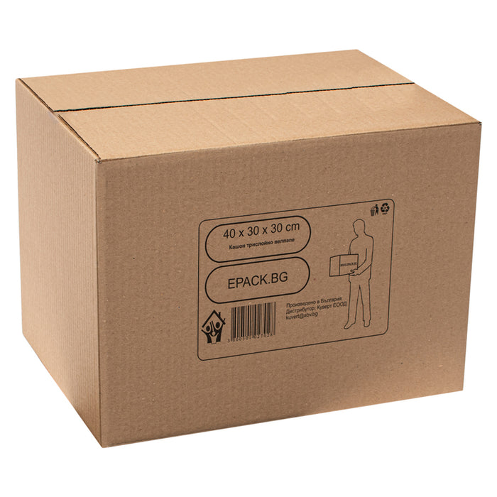 MOVING CARTONS 30X30X40 CM GREEN WAY