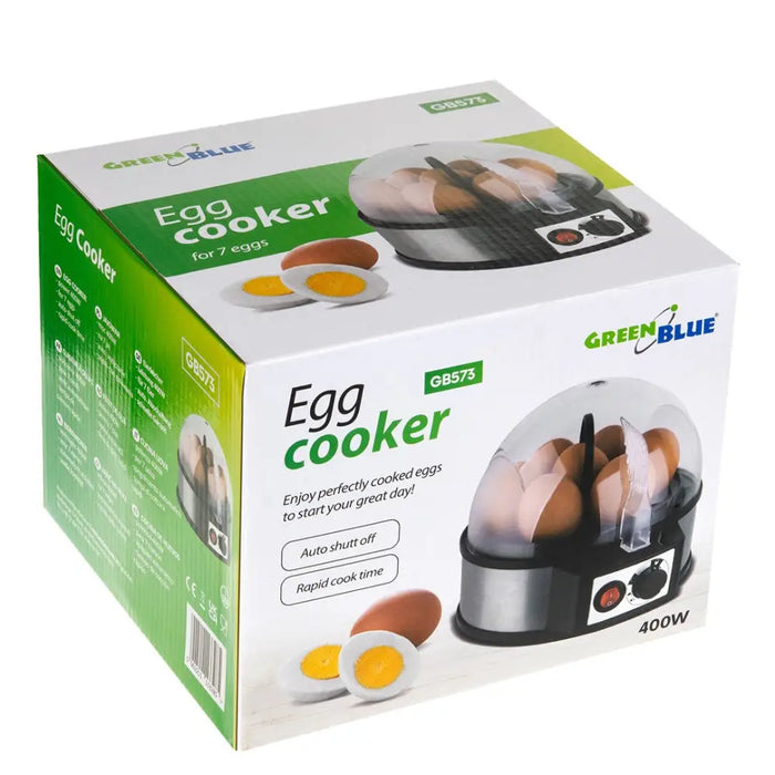 GreenBlue automatic egg cooker 400W power up to 7 eggs measuring cup 220-240V~ 50 Hz GB573 - Egg boilersAGD-JAJ<<<Home