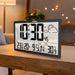GreenBlue GB218 Extra Large LCD Wall Clock with Weather Station Temperature and Date Display - Wall