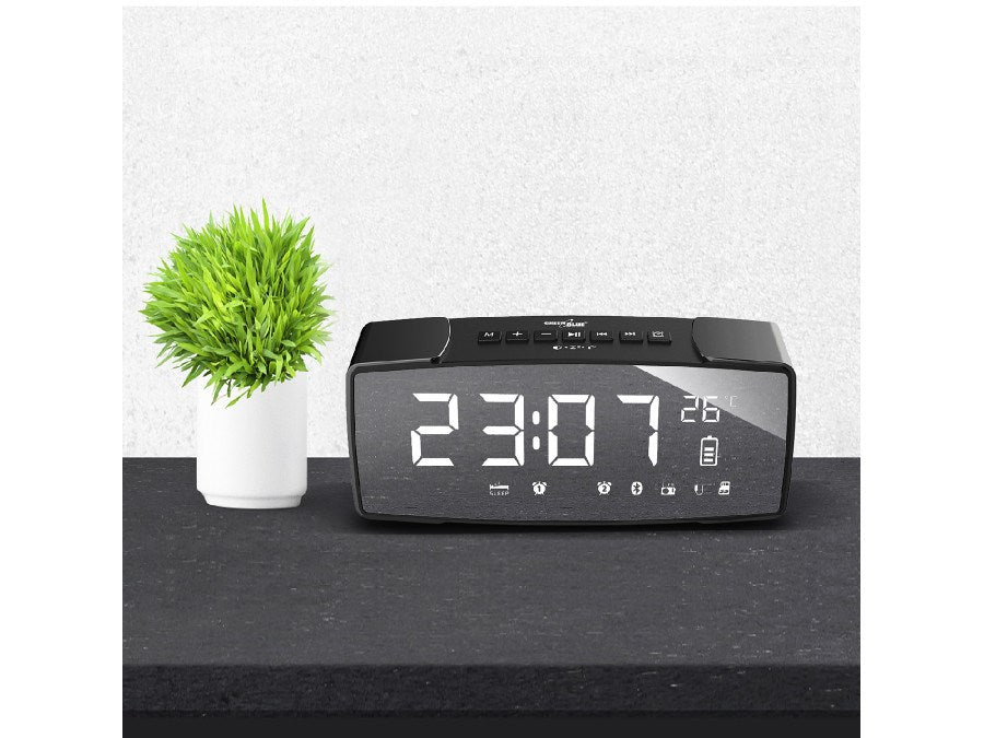 Greenblue 62917 Clock Digital Black, Grey