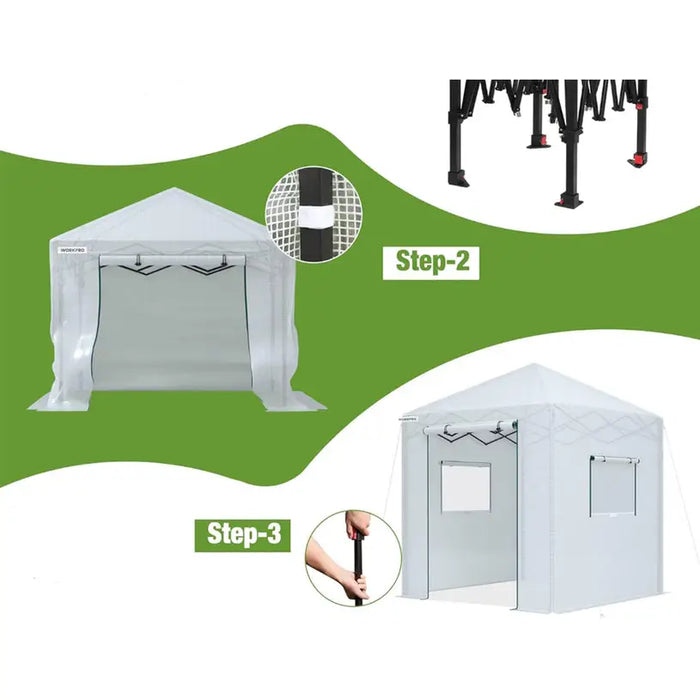 GREENHOUSE FOLDABLE 300X300X270 GARDEN KINGS 419205 POP-UP - Оранжерии<<<Оранжерии и аксесоари за